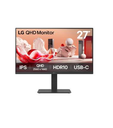 LG 27BA65QB-B | 27 " | IPS | 16:9 | 100 Hz | 5 ms | 2560 x 1440 pixels | 350 cd/m² | HDMI ports quantity 1