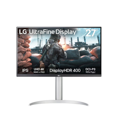 LG 27UP650K-W | 27 " | IPS | UHD | 16:9 | 60 Hz | 5 ms | 3840 x 2160 pixels | 400 cd/m² | HDMI ports quantity 2