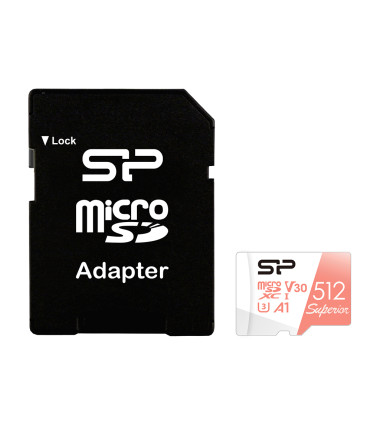 SILICON POWER 512GB, MICRO SDXC, CLASS 10