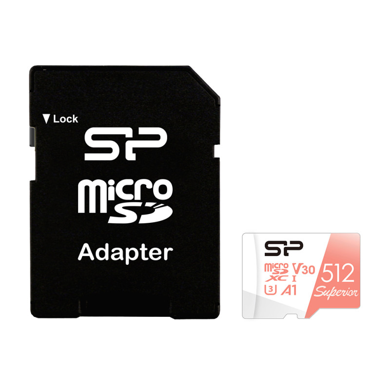 SILICON POWER 512GB, MICRO SDXC, CLASS 10
