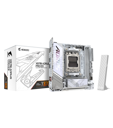 Gigabyte X870I AORUS PRO ICE | Processor family AMD | Processor socket AM5 | DDR5 SDRAM | Supported hard disk drive interfaces M