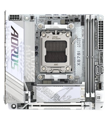Gigabyte X870I AORUS PRO ICE | Processor family AMD | Processor socket AM5 | DDR5 SDRAM | Supported hard disk drive interfaces M