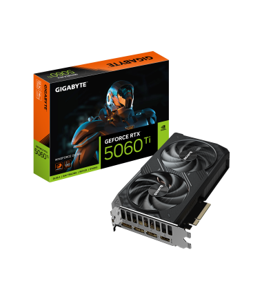 Gigabyte GeForce RTX 5060 Ti WINDFORCE OC 16G | NVIDIA | 16 GB | GeForce RTX 5060 Ti | GDDR7 | HDMI ports quantity 1 | PCI-E 5.0