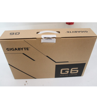 SALE OUT. Gigabyte G6 KF-H3EE854KH 16" FHD+ i7-13620H/16GB/1TB/RTX 4060/Win11Home/ENG kbd/Black/2Y Warranty | Gigabyte | G6 KF-H
