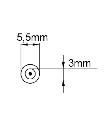 Samsung charger connector dimensions 5.5x3.0 mm
