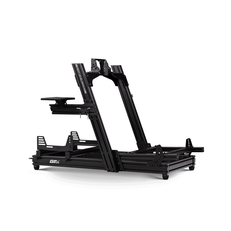 Next Level Racing | Aluminum | Racing Simulator Cockpit | GTElite Front and Side Mount Edition | Black