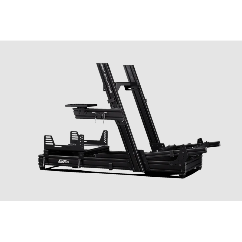 Next Level Racing | Aluminum, Carbon Steel | Racing Simulator Cockpit | GTElite Wheel Plate Edition | Black