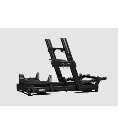 Next Level Racing | Aluminum, Carbon Steel | Racing Simulator Cockpit | GTElite Wheel Plate Edition | Black