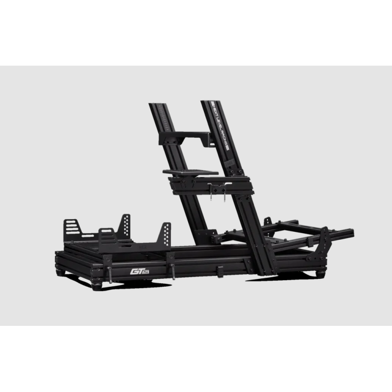 Next Level Racing | Aluminum, Carbon Steel | Racing Simulator Cockpit | GTElite Wheel Plate Edition | Black