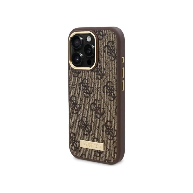 GUESS | GUHMP16LU4GPRW | Case | iPhone 16 Pro | Apple | Thermoplastic/Polyurethane | Brown