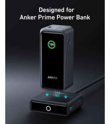 Anker Prime Charging Base for Power Bank, 100W | A1902311 | Black