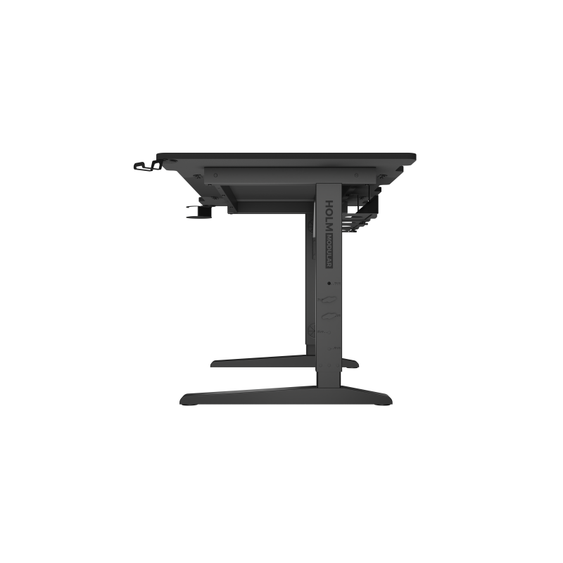 Genesis | Modular Gaming Desk | Holm 140 RGB | Anthracite Black