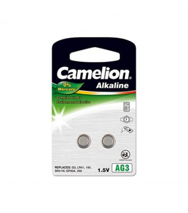 Camelion AG3 LR41 LR736 392, Alkaline Buttoncell, 2 pc(s)