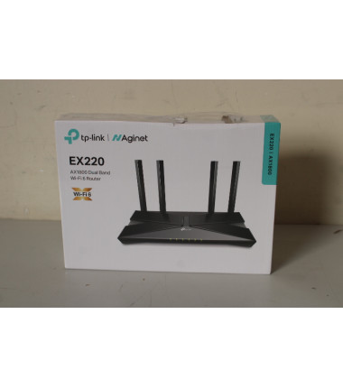 SALE OUT. | TP-LINK AX1800 Dual Band Wi-Fi 6 Router | EX220 | 802.11ax | 10/100/1000 Mbit/s | Ethernet LAN (RJ-45) ports 4 | Mes