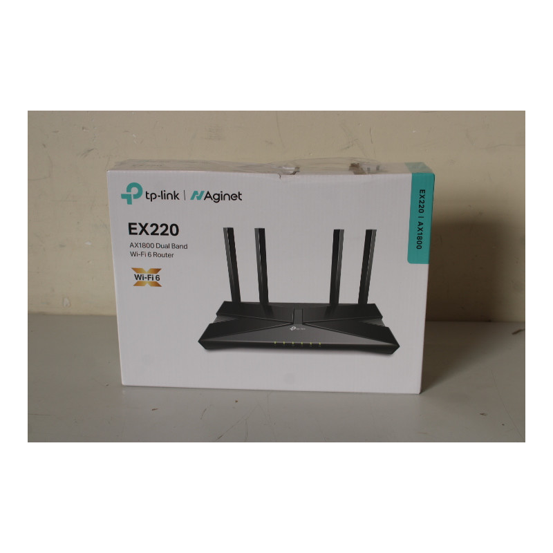 SALE OUT. | TP-LINK AX1800 Dual Band Wi-Fi 6 Router | EX220 | 802.11ax | 10/100/1000 Mbit/s | Ethernet LAN (RJ-45) ports 4 | Mes