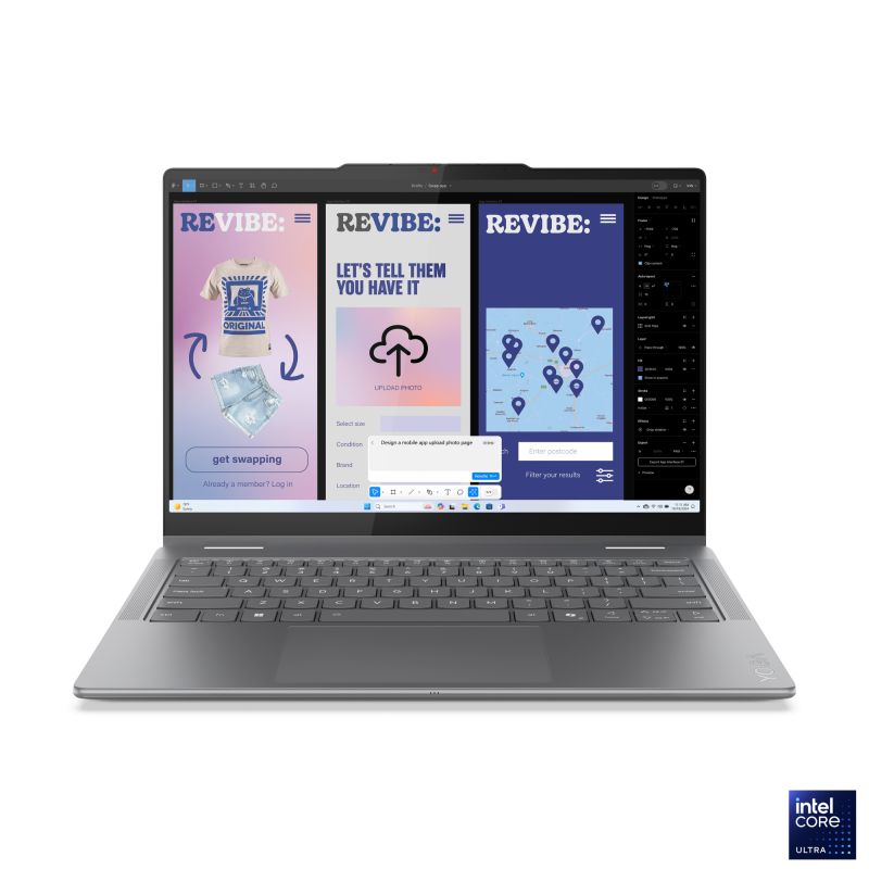 Lenovo Yoga 7 2-in-1 14ILL10 | Luna Grey | 14 " | OLED | Touchscreen | WUXGA | 1920 x 1200 pixels | Glossy | Intel Core Ultra 5 