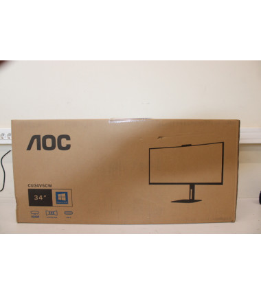 SALE OUT.  | CU34V5CW/BK | 34 " | VA | 21:9 | 100 Hz | 4 ms | 3440 x 1440 pixels | HDMI ports quantity 1 | DAMAGED PACKAGING