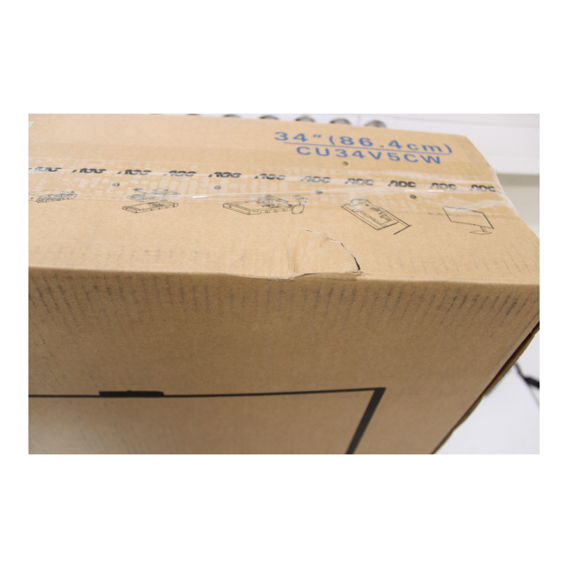 SALE OUT.  | CU34V5CW/BK | 34 " | VA | 21:9 | 100 Hz | 4 ms | 3440 x 1440 pixels | HDMI ports quantity 1 | DAMAGED PACKAGING