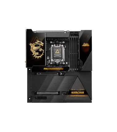 MSI MEG X870E GODLIKE | Processor family AMD | Processor socket AM5 | Supported hard disk drive interfaces SATA, M.2 | Number of
