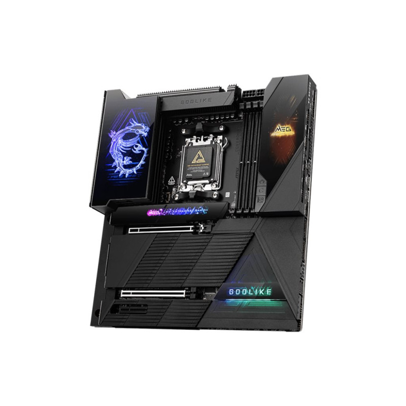 MSI MEG X870E GODLIKE | Processor family AMD | Processor socket AM5 | Supported hard disk drive interfaces SATA, M.2 | Number of