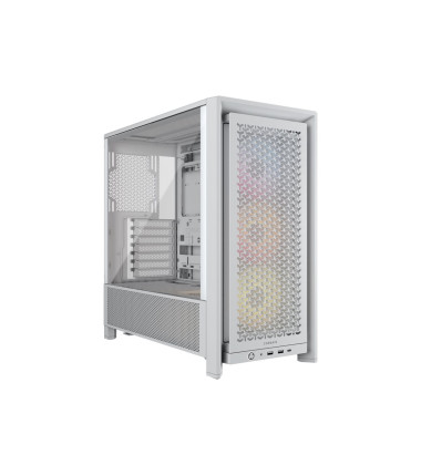 Corsair PC Case | Frame 4000D RS ARGB Modular | White | Mid-Tower | Power supply included No