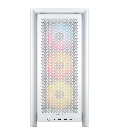 Corsair PC Case | Frame 4000D RS ARGB Modular | White | Mid-Tower | Power supply included No