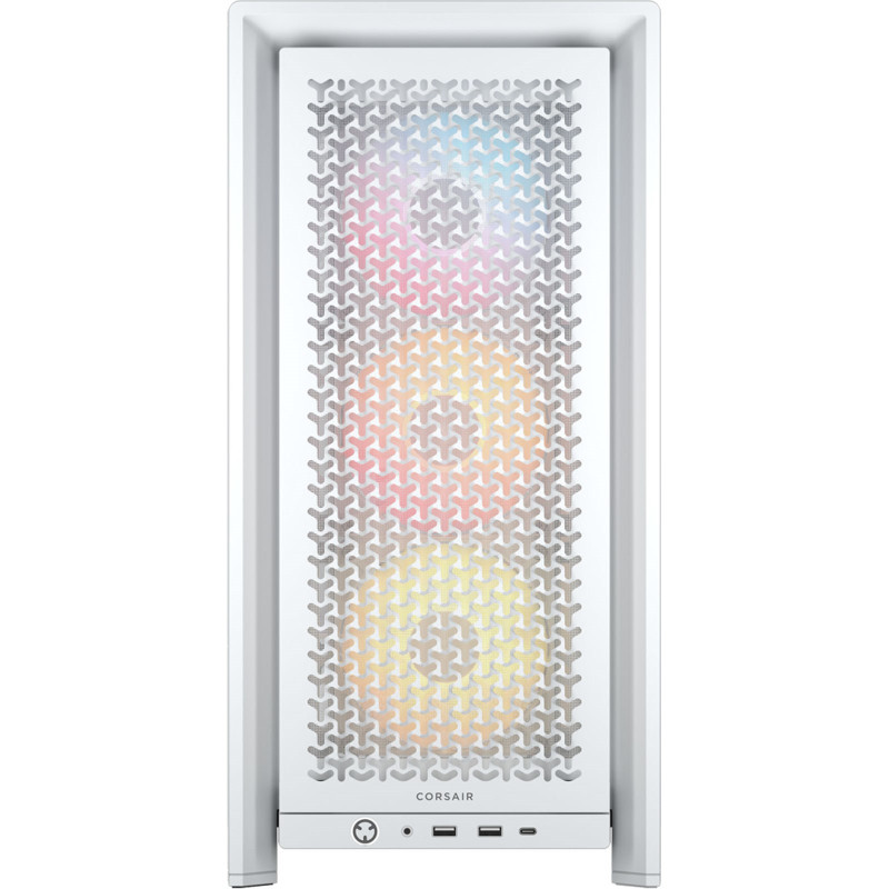 Corsair PC Case | Frame 4000D RS ARGB Modular | White | Mid-Tower | Power supply included No