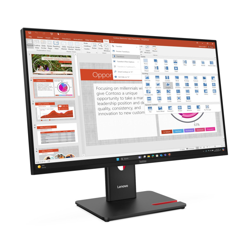 Lenovo T27-40 | 27 " | IPS | 16:9 | 120 Hz | 6 ms | 1920 x 1080 pixels | 300 cd/m² | HDMI ports quantity 1 | Black | Warranty 36