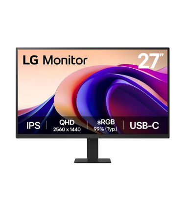 LG 27U631A-B 27" QHD,16:9, 2560x1440, 250cd/m2, 5ms/HDMI, USB-C