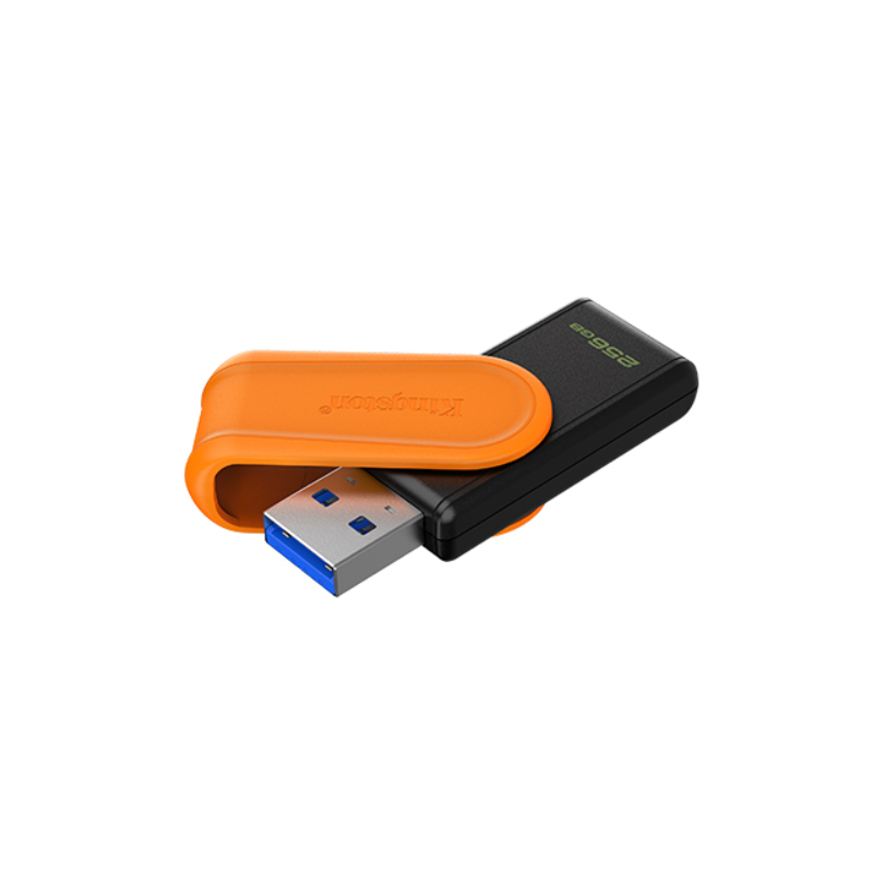 Kingston USB Flash Drive | DataTraveler Exodia S | 256 GB | USB 3.2 Gen 1 | Black/Orange