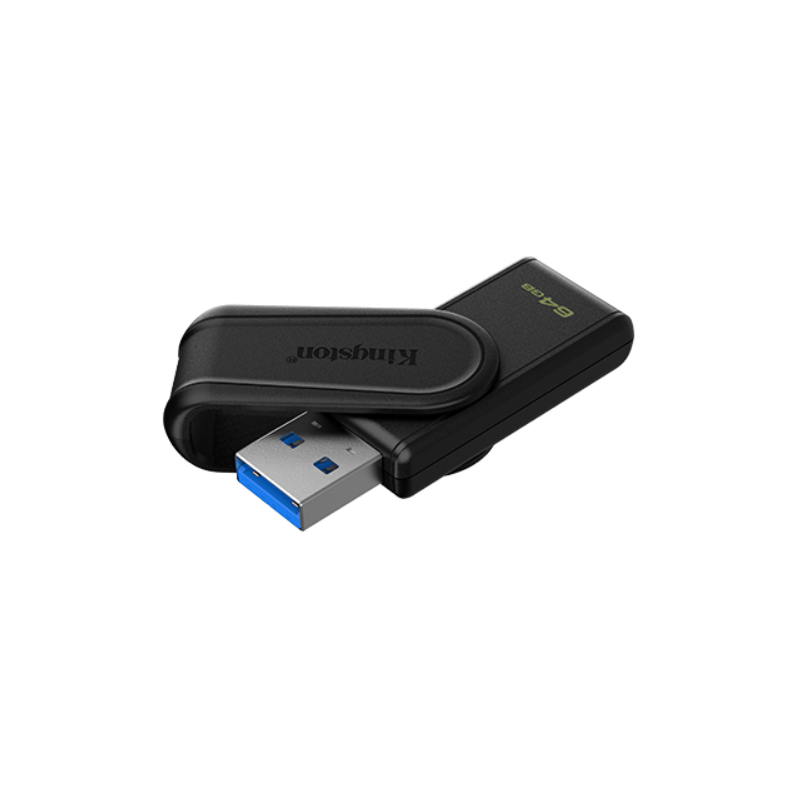 Kingston USB Flash Drive | DataTraveler Exodia S | 64 GB | USB 3.2 Gen 1 | Black