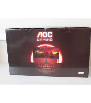 SALE OUT. AOC CU34G2XP/BK 34" 3440x1440/21:9/1ms HDMI, DisplayPort, USB, Audio out | AOC | Gaming Monitor | CU34G2XP/BK | 34 " |