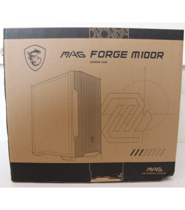 SALE OUT. MSI MAG FORGE M100R WHITE | MSI PC Case | MAG FORGE M100R | Side window | White | Micro ATX Tower | DAMAGED PACKAGING 