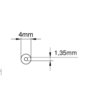 Asus 4.0x1.35mm charger connector dimensions