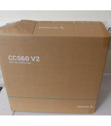 SALE OUT. Deepcool CC560 V2 MID TOWER CASE, Black | Deepcool | Case | CC560 V2 | Black | Mid-Tower | DAMAGED PACKAGING | Power s