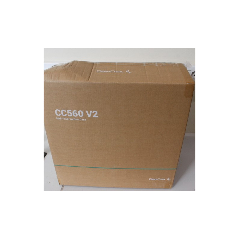 SALE OUT. Deepcool CC560 V2 MID TOWER CASE, Black | Deepcool | Case | CC560 V2 | Black | Mid-Tower | DAMAGED PACKAGING | Power s