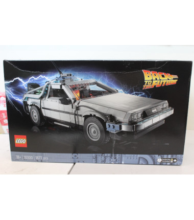 SALE OUT. LEGO 10300 ICONS Back to the Future Time Machine Set, Grey | LEGO DAMAGED PACKAGING