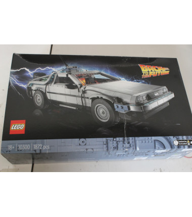 SALE OUT. LEGO 10300 ICONS Back to the Future Time Machine Set, Grey | LEGO DAMAGED PACKAGING