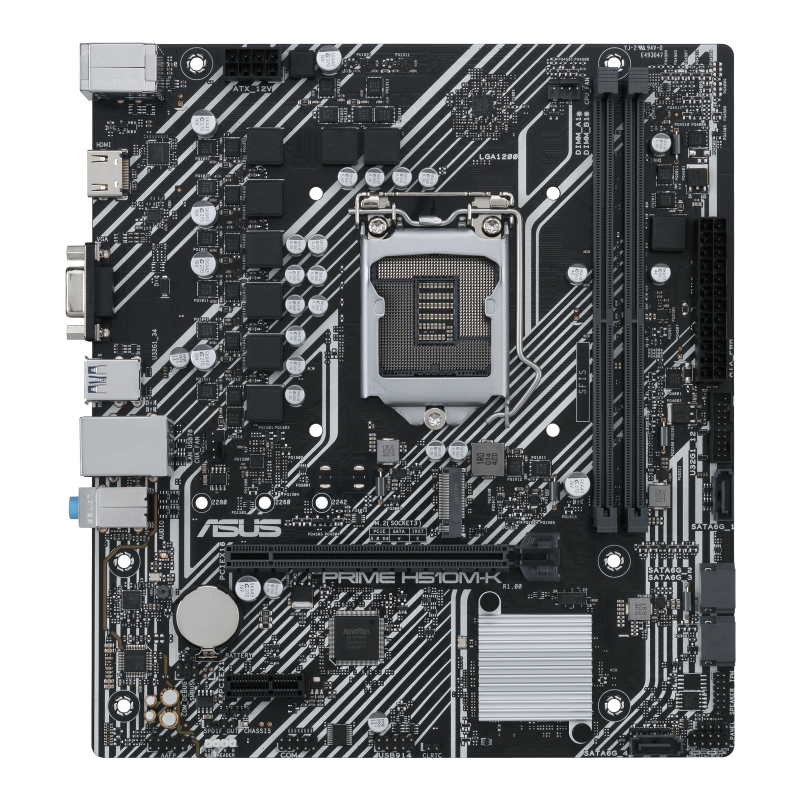 Asus | PRIME H510M-K | Processor family Intel | Processor socket LGA1200 | DDR4 | Memory slots 2 | Supported hard disk drive int