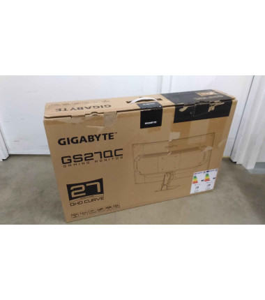 SALE OUT. Gigabyte Gaming Monitor GS27QC EU 27" VA, 1 ms, 250 cd/m², 170 Hz, HDMI ports quantity - 2, Black | Gigabyte Gaming Mo