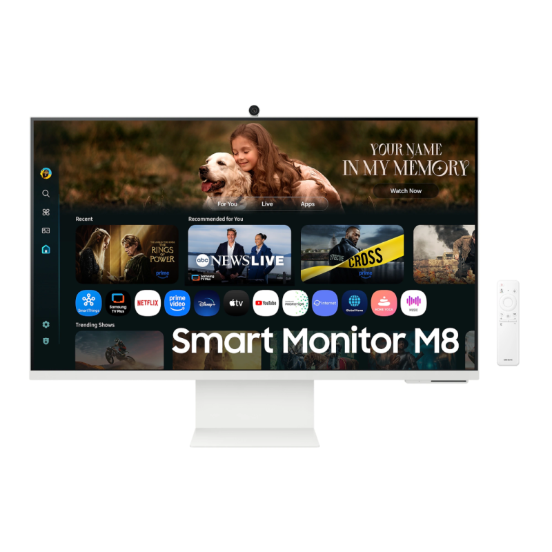 Samsung LS32FM801UUXDU 32" VA Smart Monitor M8 M80F 4K, 3840x2160/16:9/400cd/m2/4ms/HDMI USB | Samsung