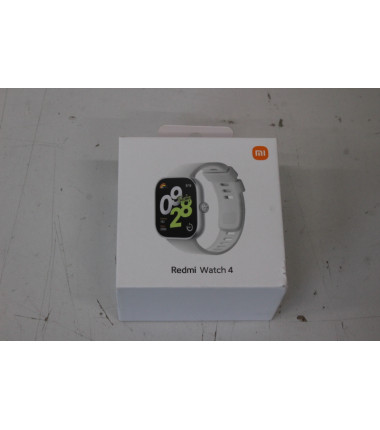 Xiaomi Redmi Watch 4 | Smart watch | GPS (satellite) | AMOLED | Waterproof | DEMO, MISING ACCESSORIES | Silver Gray