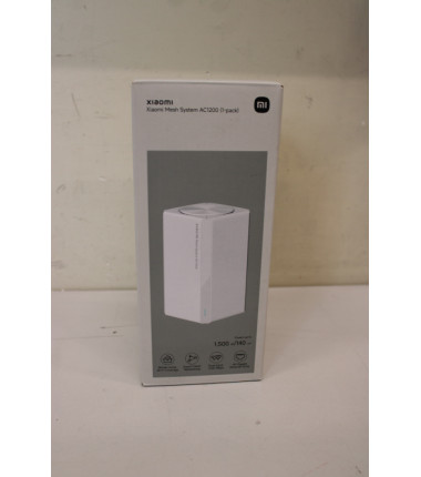 SALE OUT. Xiaomi Mesh System AC1200 EU(1-pack) | Xiaomi Mesh System | AC1200 EU (1-pack) | 802.11ac | 867 Mbit/s | 10/100/1000 M