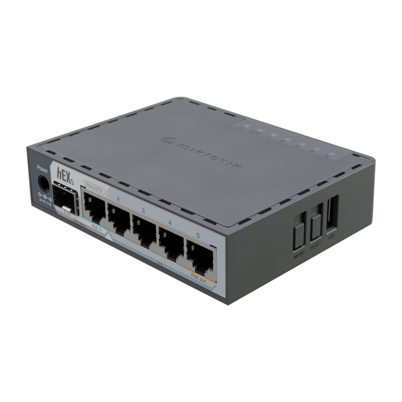 MikroTik hEX S (2025 version) with RouterOS L4, desktop case | MikroTik