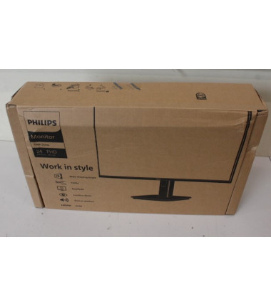 SALE OUT. Philips 24E1N1100A/00 23.8'' 16:9/1920x1080/250cd/m2/HDMI VGA DAMAGED PACKAGING | Philips | 24E1N1100A/00 | 24 " | IPS