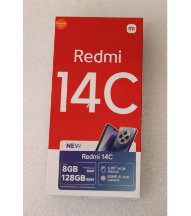 SALE OUT. Xiaomi Redmi 14C (Starry Blue) DS 6.88“ IPS LCD 720x1640/2.0GHz&1.8GHz/128GB/4GB RAM/Android 14/microSDXC/WiFi,BT/4G,M
