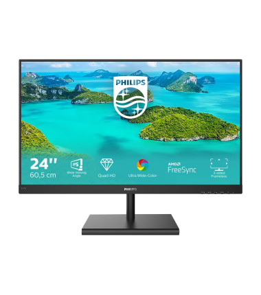 Philips | LCD monitor | 245E1S | 23.8 " | IPS | QHD | 16:9 | 75 Hz | 4 ms | 2560 x 1440 | 250 cd/m² | HDMI ports quantity 1 | Bl