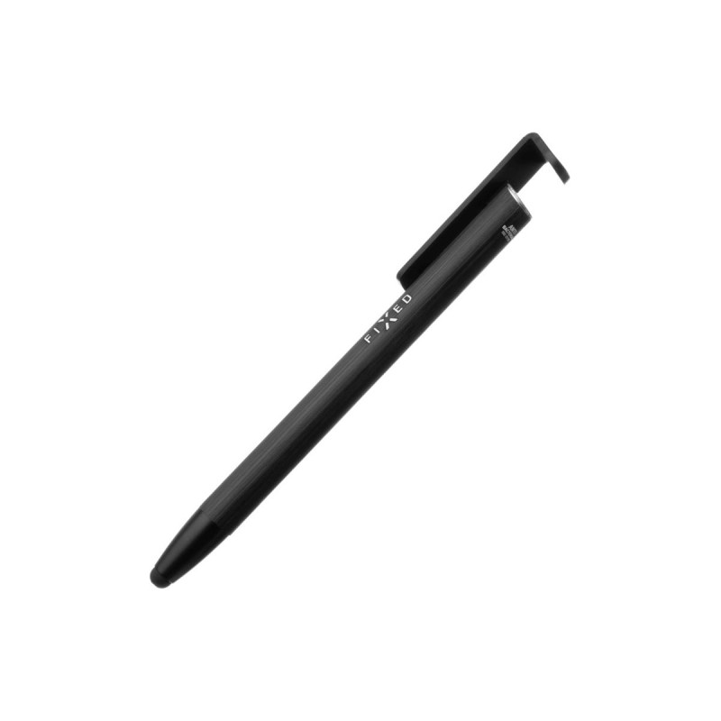 Fixed | Pen With Stylus and Stand | 3 in 1 | Pencil | Stylus for capacitive displays, Stand for phones and tablets | Black
