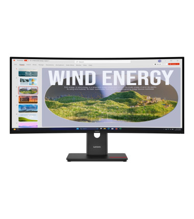 Lenovo ThinkVision | T34WD-40 | 34 " | VA | 21:9 | 120 Hz | 4 ms | 3440 x 1440 pixels | 300 cd/m² | HDMI ports quantity 1 | Ecli