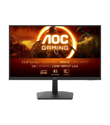 AOC 24G15N2 | 24 " | VA | FHD | 16:9 | 180 Hz | 4 ms | 1920 x 1080 pixels | 250 cd/m² | HDMI ports quantity 1 | Black | Warranty